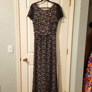 Next Formal Black Lace Maxi Gown Dress - Size US 10